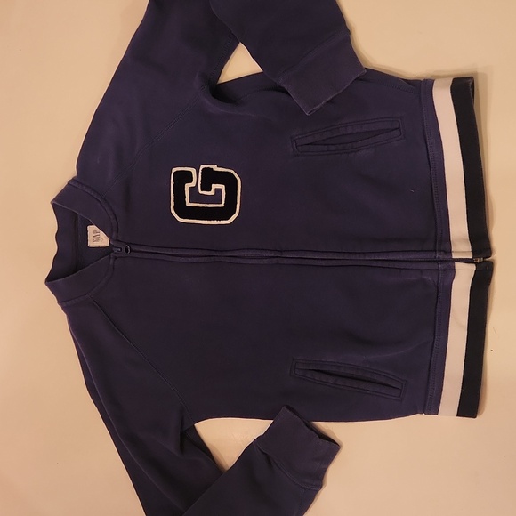 Gap Blue G Zip Up Sweatshirt Medium 8 - Picture 1 of 7